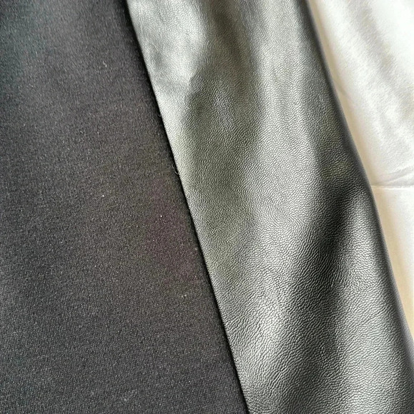 Michael Kors Black Pencil Skirt with leather sides size 4 - Picture 2 of 5